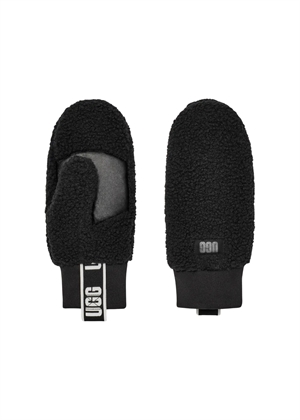 UGGfluff mitten with logo tape Black UGG 